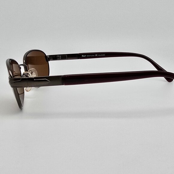 Persol 2079-S 618/47 Gloss Copper Frame Brown Polarized Glass Lens Sunglasses - Picture 3 of 14